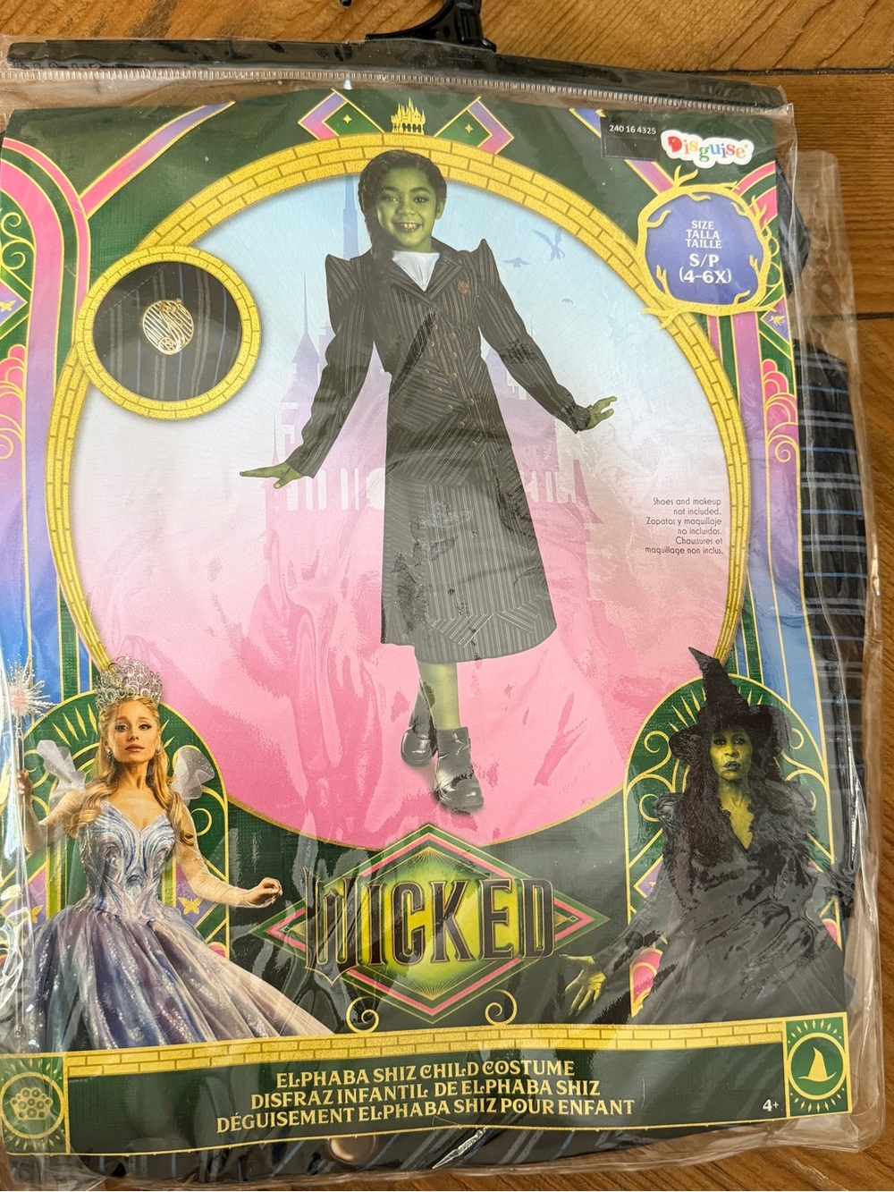 Wicked Elphaba Child Costume Black Size Small 4-6x
